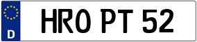 Trailer License Plate